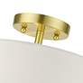 7_Meridian 2 Light Satin Brass Semi Flush more views