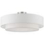 3_Meridian 22" Wide Brushed Nickel Double Layer Ceiling Light
