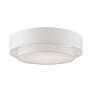 5_Meridian 22" Wide Brushed Nickel Double Layer Ceiling Light more views