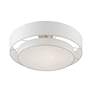 7_Meridian 22" Wide Brushed Nickel Double Layer Ceiling Light more views