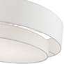Meridian 22" Wide Brushed Nickel Double Layer Ceiling Light in scene