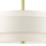 Thumbnail4 of Meridian 24" Wide Satin Brass 3-Tier Drum Chandelier more views