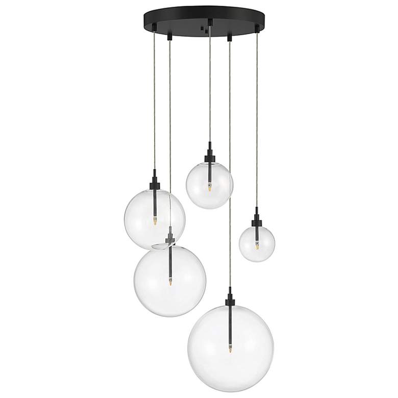 Image 6 Meridian 28" Wide Oil-Rubbed Bronze Multi-Light Pendant more views