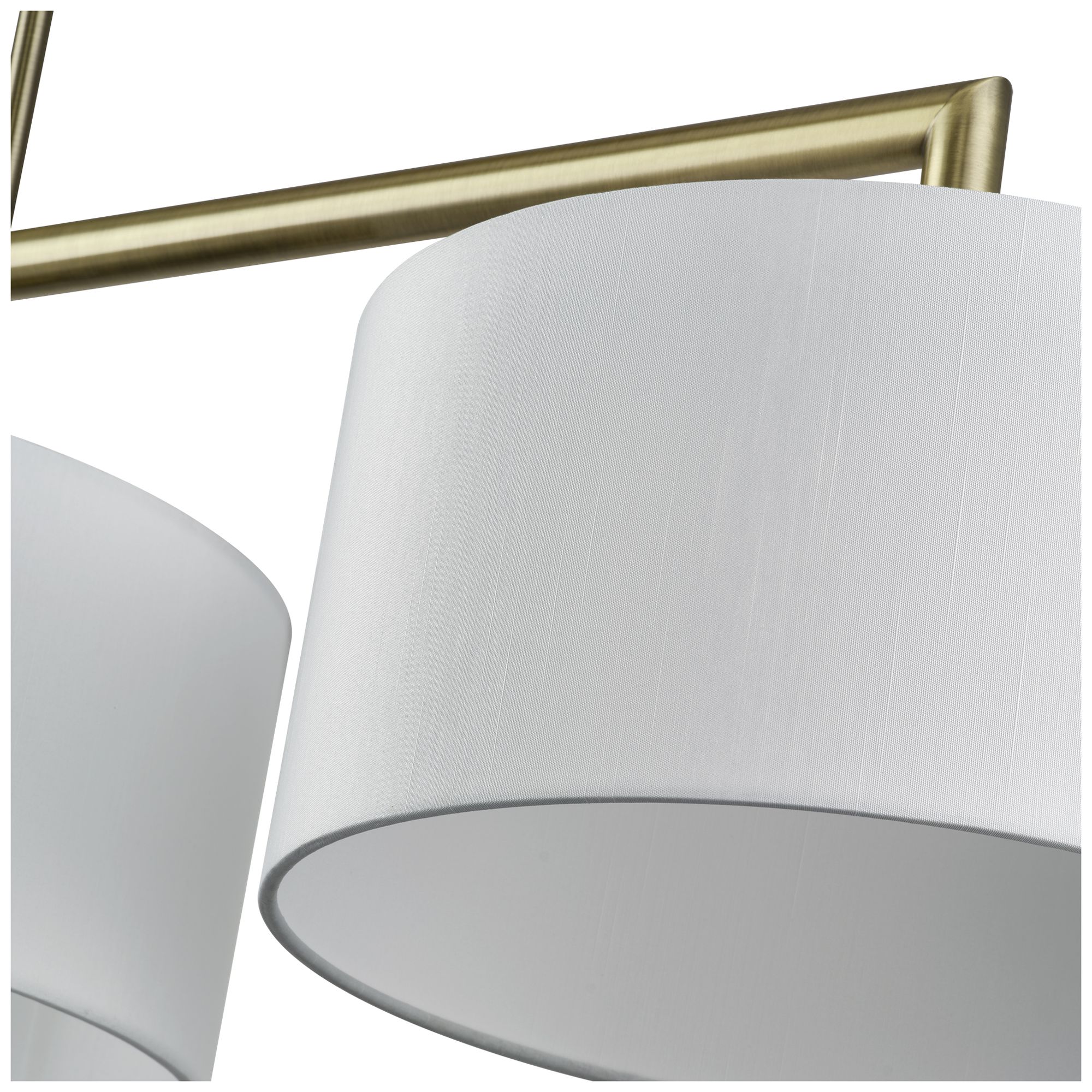 Meridian 3 Light Antique Brass Extra Large Linear Chandelier