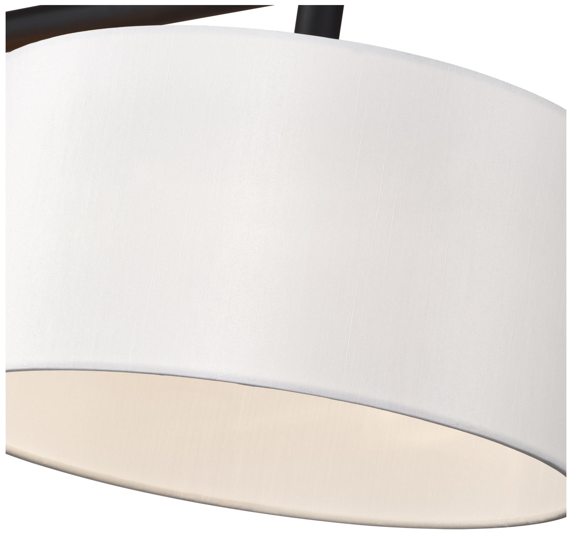 Image 7 Meridian 3 Light Black Extra Large Linear Chandelier more views