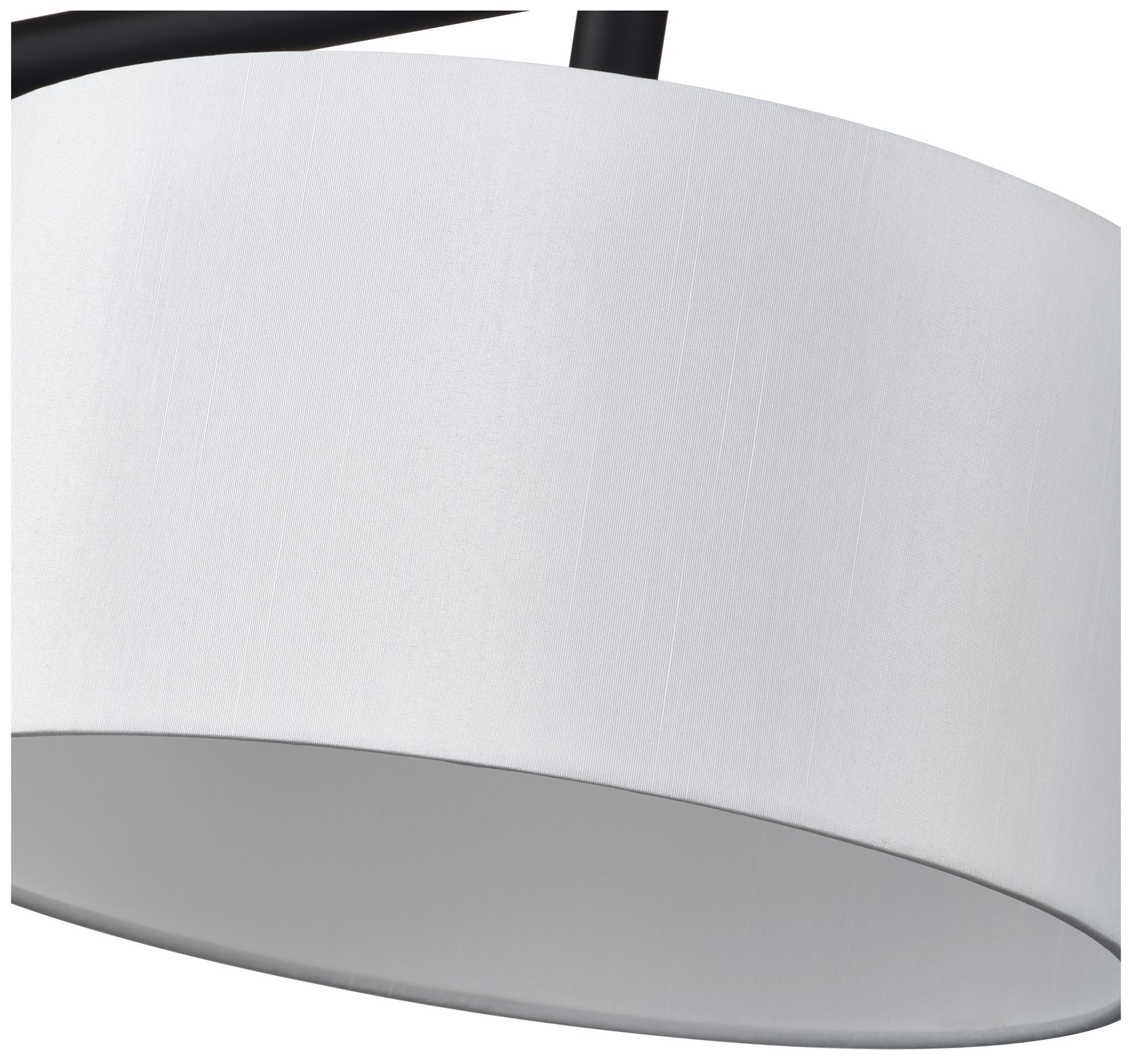 Meridian 3 Light Black Extra Large Linear Chandelier