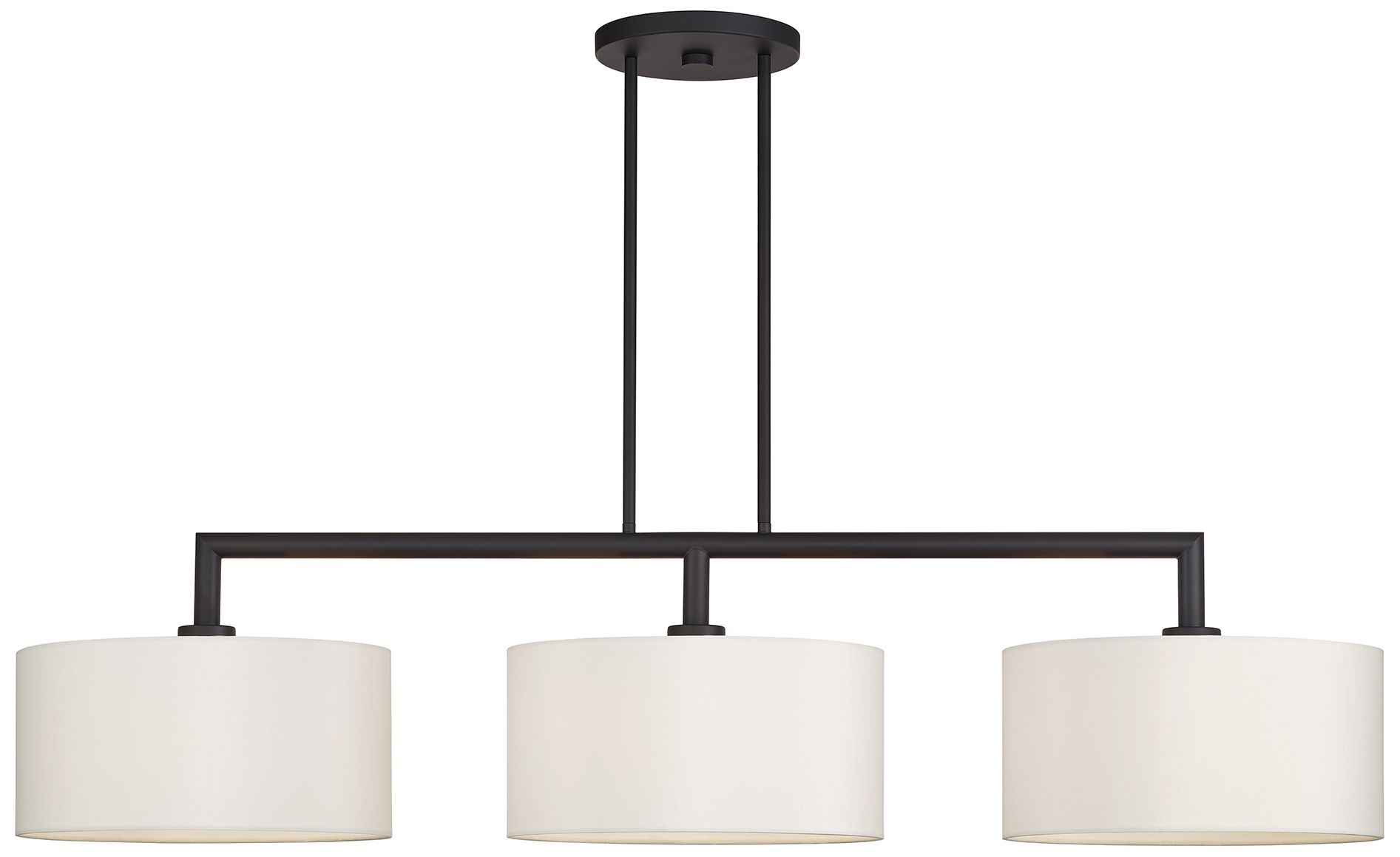 Meridian 3 Light Bronze Extra Large Linear Chandelier