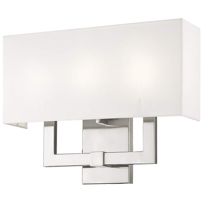 Image 2 Meridian 3 Light Brushed Nickel Wall Sconce