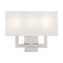 5_Meridian 3 Light Brushed Nickel Wall Sconce more views