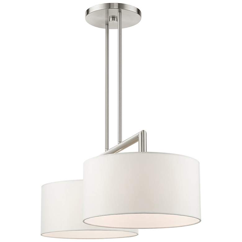 Image 6 Meridian 35" Wide Brushed Nickel 2-Light Island Chandelier more views