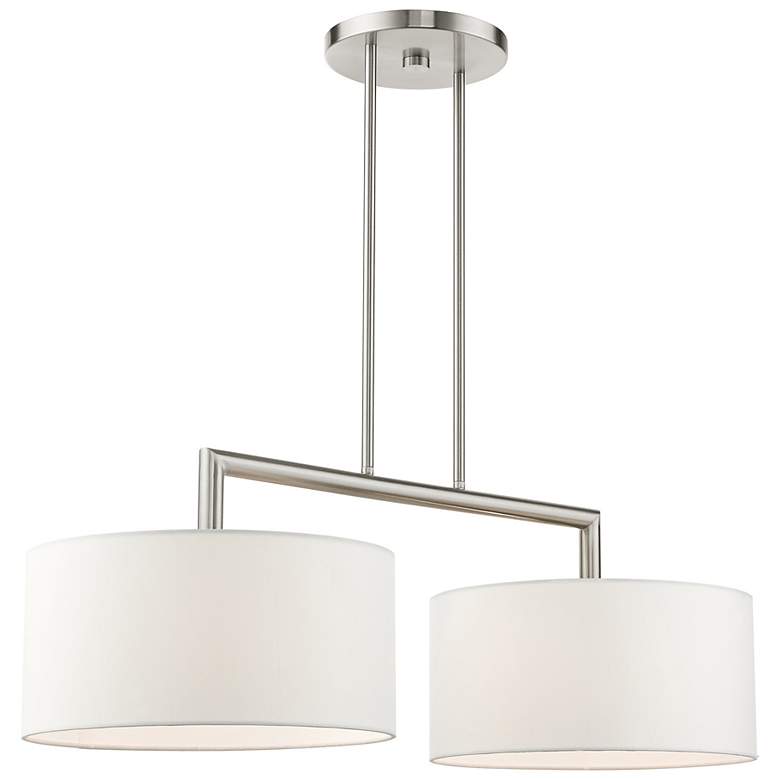 Image 7 Meridian 35" Wide Brushed Nickel 2-Light Island Chandelier more views