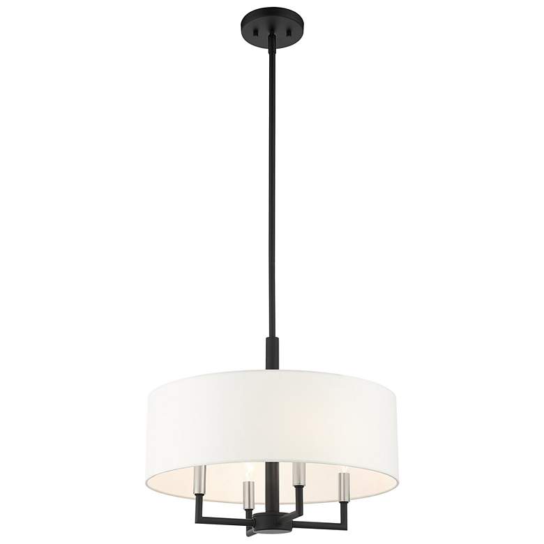 Image 5 Meridian 4 Light Black Pendant Chandelier more views