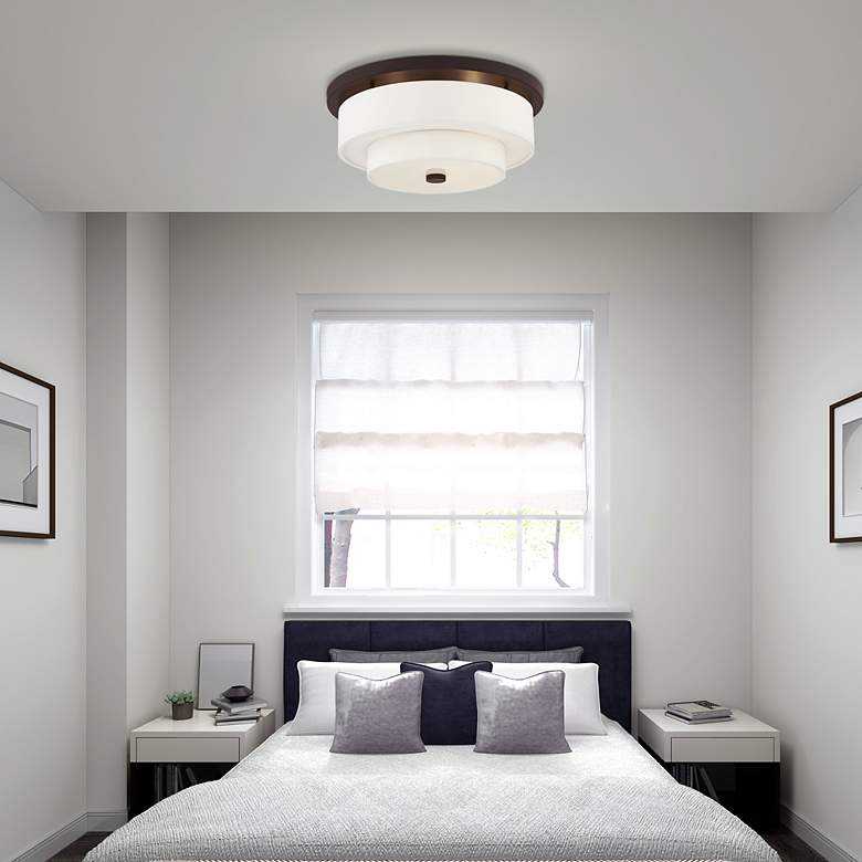 Image 4 Meridian 4 Light Bronze Ceiling Mount more views