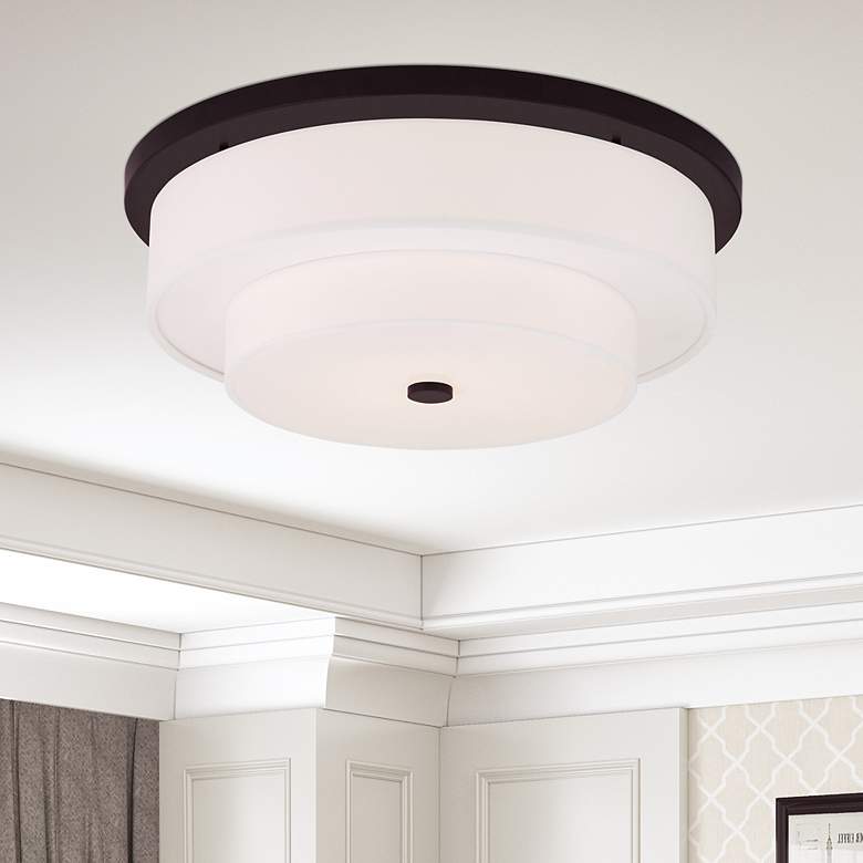 Image 1 Meridian 4 Light Bronze Ceiling Mount