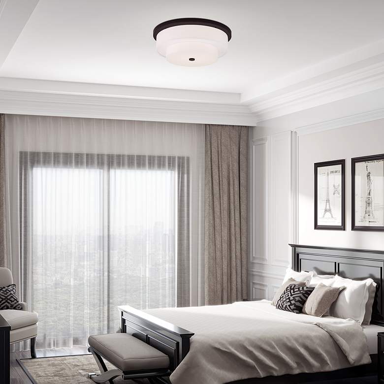 Image 3 Meridian 4 Light Bronze Ceiling Mount more views
