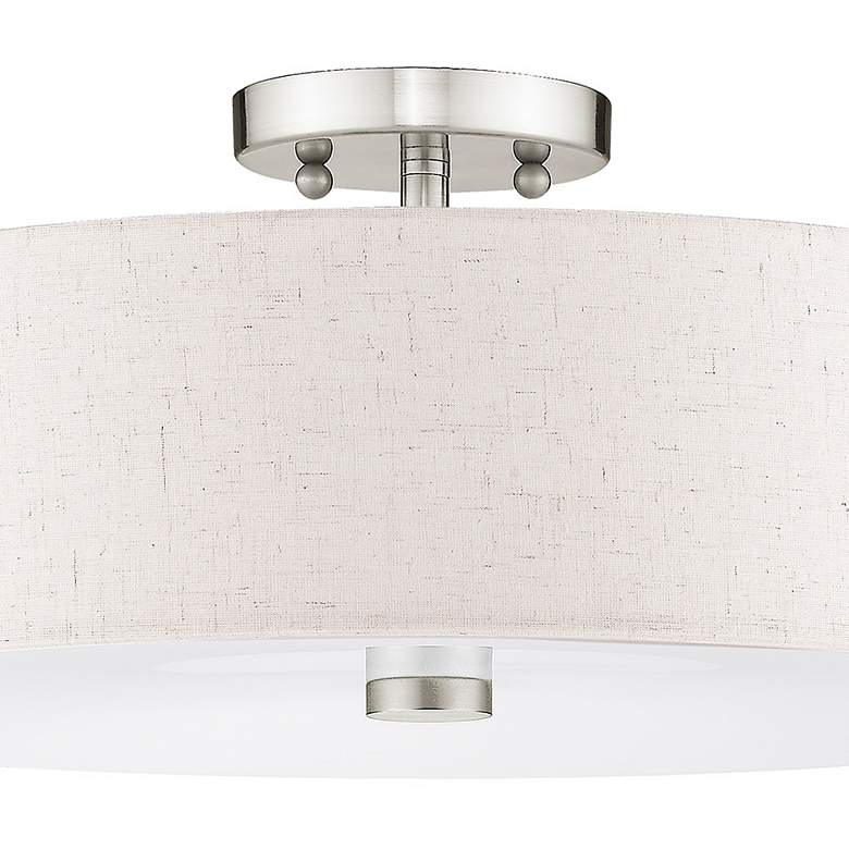 Image 4 Meridian 4 Light Brushed Nickel Ceiling Mount more views