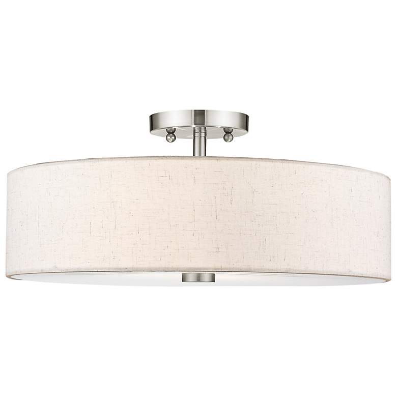Image 6 Meridian 4 Light Brushed Nickel Ceiling Mount more views