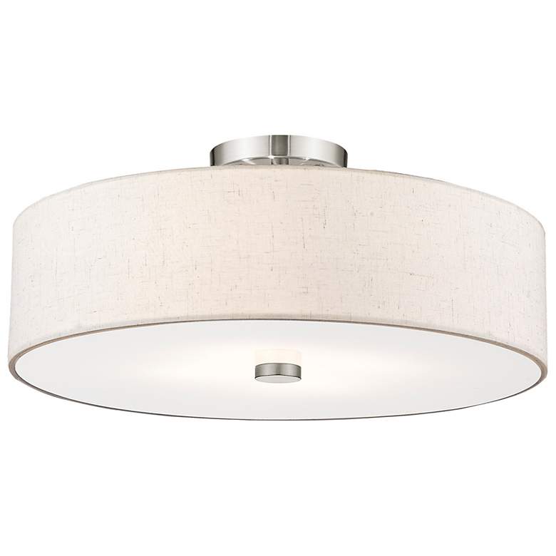 Image 7 Meridian 4 Light Brushed Nickel Ceiling Mount more views