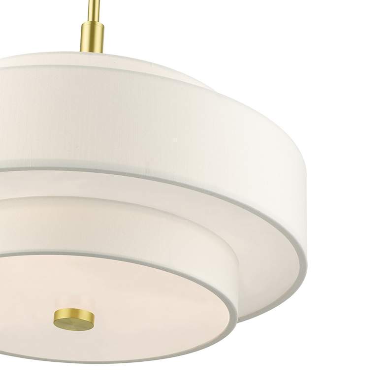 Image 7 Meridian 4 Light Satin Brass Chandelier more views