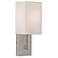 Meridian 5-in W 1-Light Brushed Nickel Arm Wall Sconce