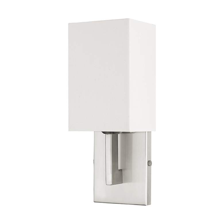 Image 3 Meridian 5-in W 1-Light Brushed Nickel Arm Wall Sconce more views