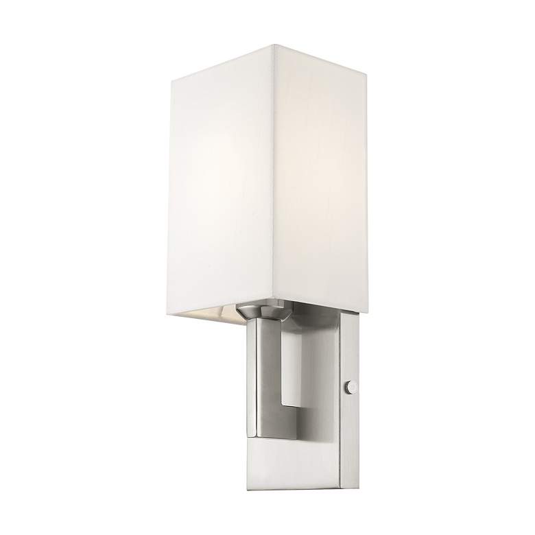Image 6 Meridian 5-in W 1-Light Brushed Nickel Arm Wall Sconce more views