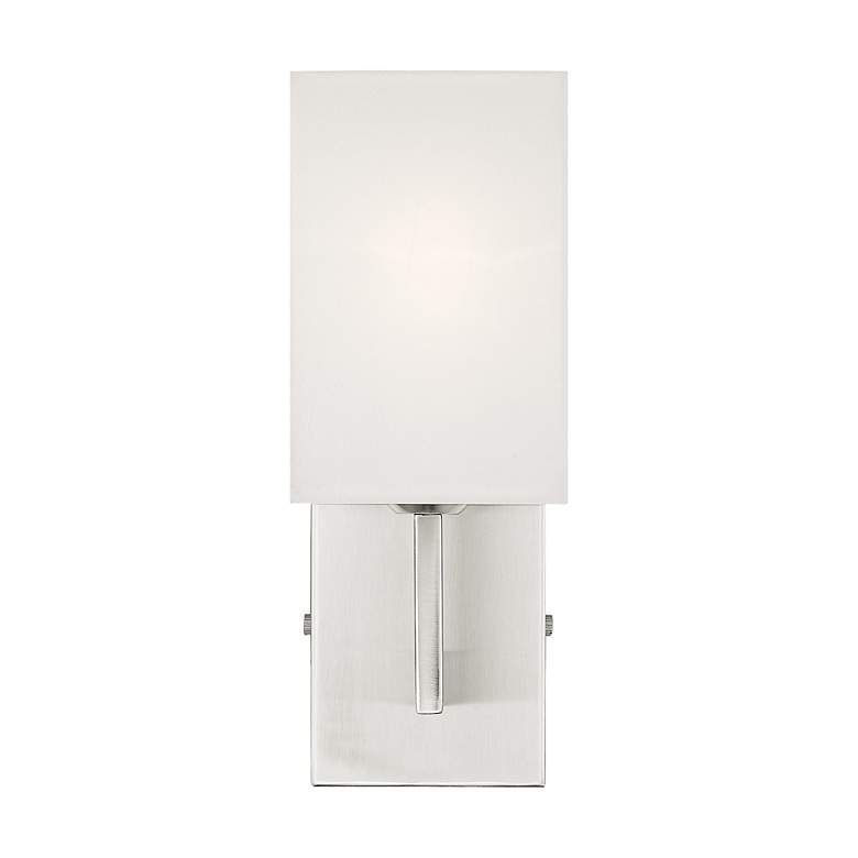 Image 7 Meridian 5-in W 1-Light Brushed Nickel Arm Wall Sconce more views