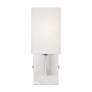 7_Meridian 5-in W 1-Light Brushed Nickel Arm Wall Sconce more views