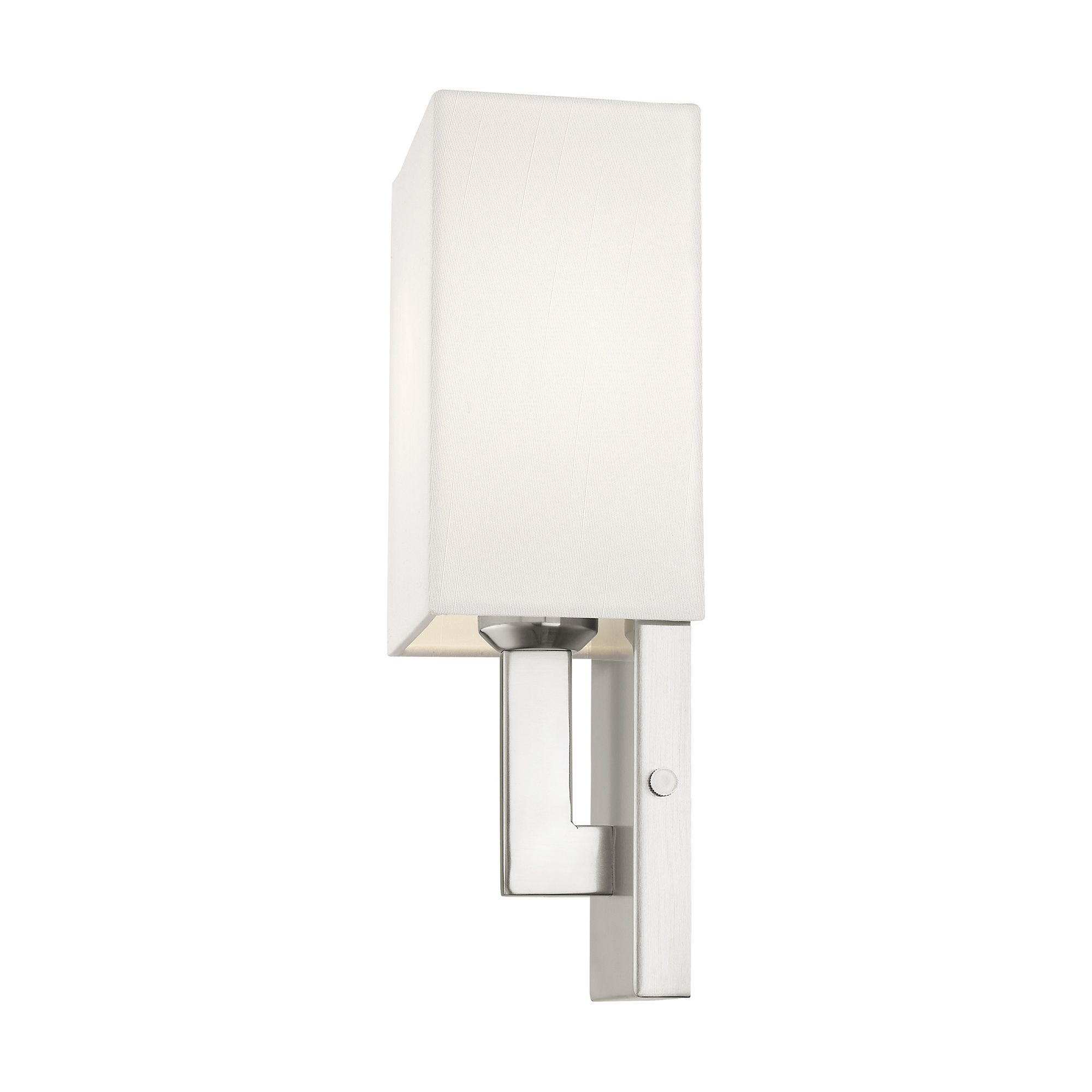 Meridian 5-in W 1-Light Brushed Nickel Arm Wall Sconce