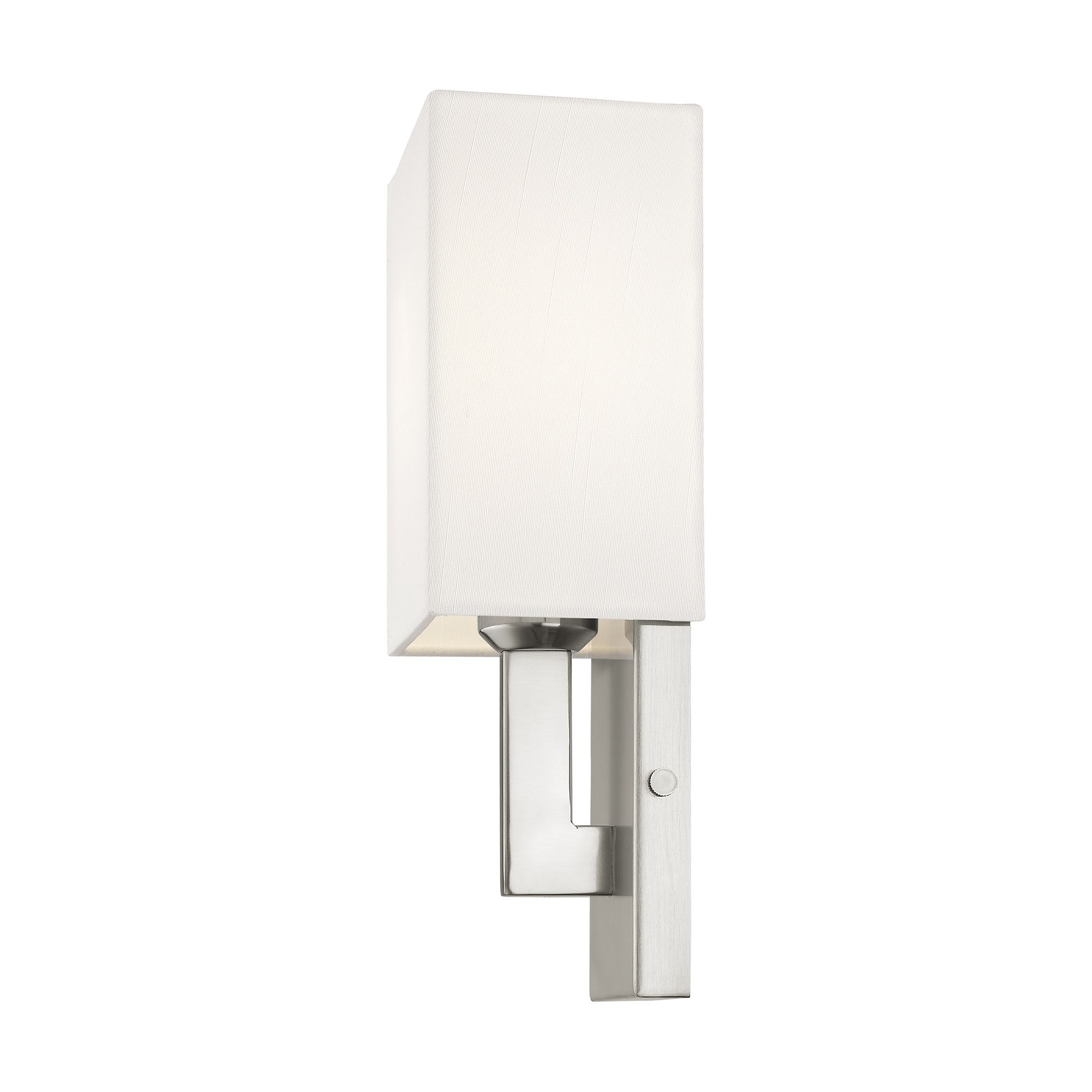 Meridian 5-in W 1-Light Brushed Nickel Arm Wall Sconce