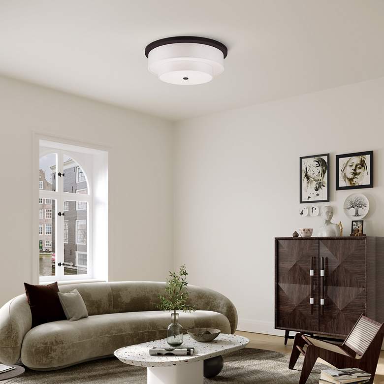 Image 5 Meridian 5 Light Bronze Ceiling Mount more views
