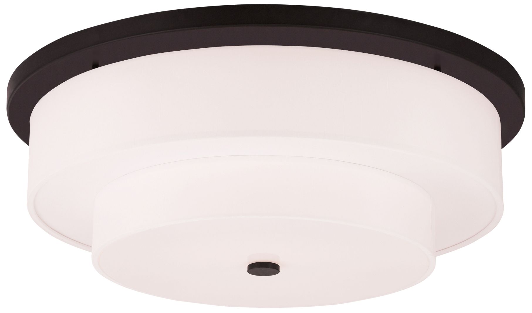 Image 2 Meridian 5-Light Bronze Flush Mount Ceiling Light