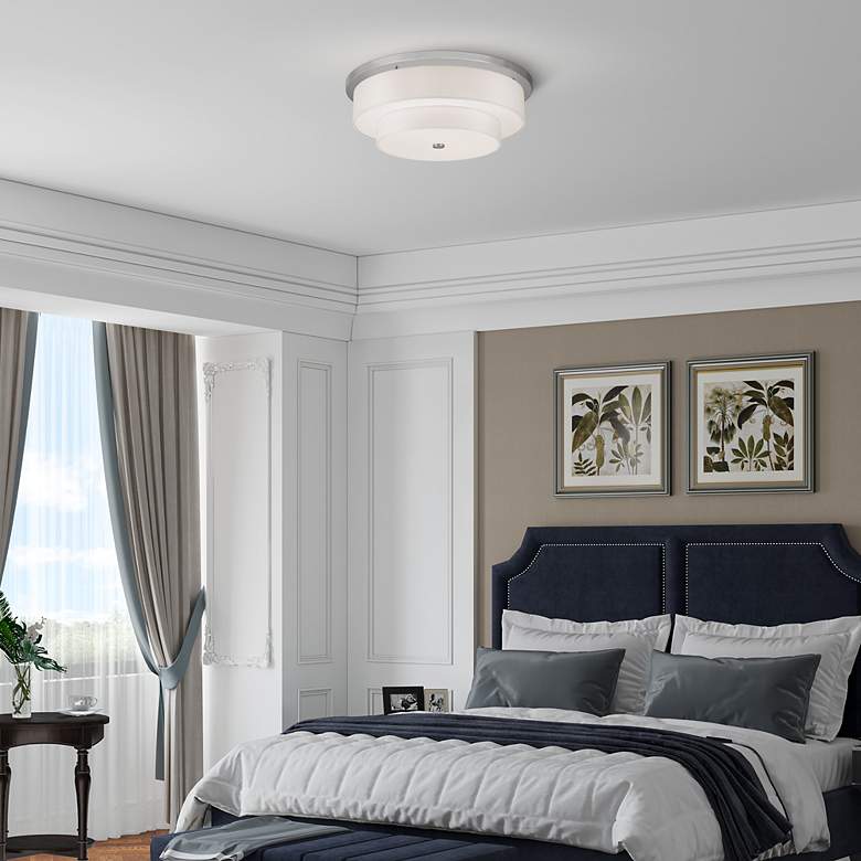 Image 5 Meridian 5 Light Brushed Nickel Ceiling Mount more views