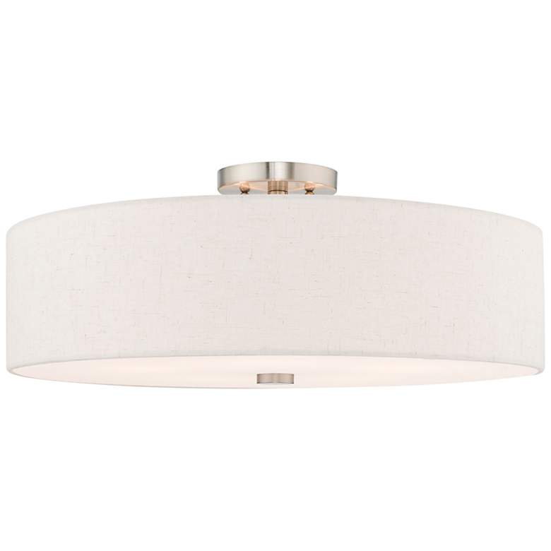 Image 3 Meridian 5 Light Brushed Nickel Ceiling Mount