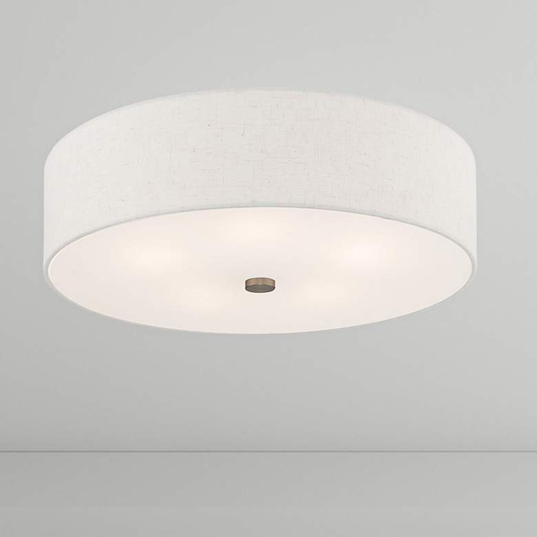 Image 2 Meridian 5 Light Brushed Nickel Ceiling Mount