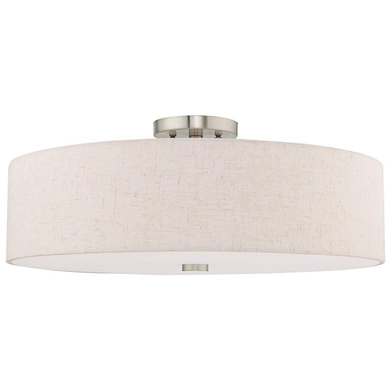 Image 6 Meridian 5 Light Brushed Nickel Ceiling Mount more views