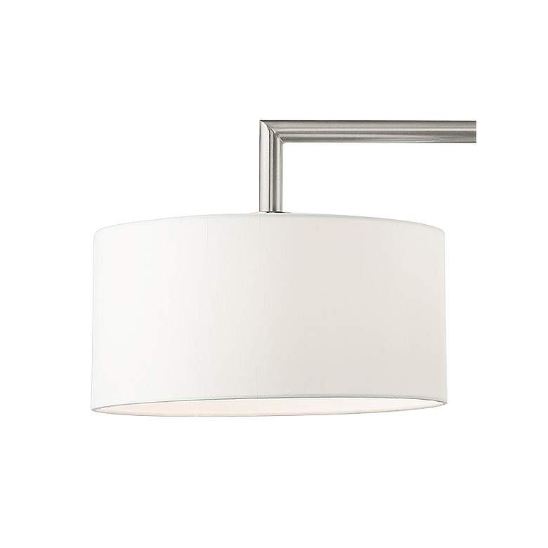 Image 4 Meridian 51" Wide Brushed Nickel 3-Light Linear Chandelier more views