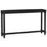 1_Meridian 55" Wide Painted Black Wood Console Table