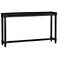 Meridian 55" Wide Painted Black Wood Console Table