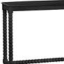 2_Meridian 55" Wide Painted Black Wood Console Table more views