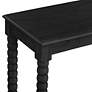 3_Meridian 55" Wide Painted Black Wood Console Table more views