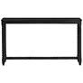 4_Meridian 55" Wide Painted Black Wood Console Table more views