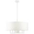 Meridian 7 Light White Pendant Chandelier