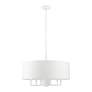 Thumbnail3 of Meridian 7 Light White Pendant Chandelier more views