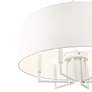 Meridian 7 Light White Pendant Chandelier