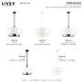 Meridian 7 Light White Pendant Chandelier