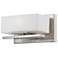Meridian 8-in W 1-Light Satin Platinum Pocket Wall Sconce