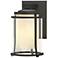 Meridian Coastal Natural Iron Outdoor Sconce With Opal & Seeded Glass