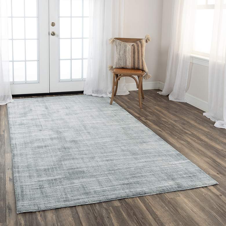 Image 1 Meridian MRN983 5&#39;x7&#39;6 inch Light Blue Rectangular Area Rug