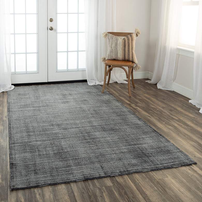 Image 1 Meridian MRN984 5&#39;x7&#39;6 inch Dark Gray Rectangular Area Rug